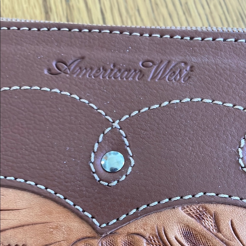 American West Brown Leather Wallet